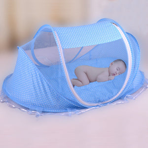 FOLDABLE BABY BED NET WITH PILLOW